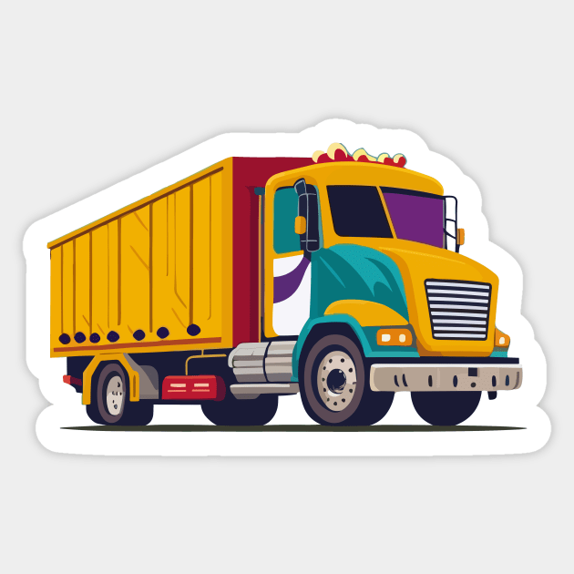 Cute Truck Sticker by SpriteGuy95